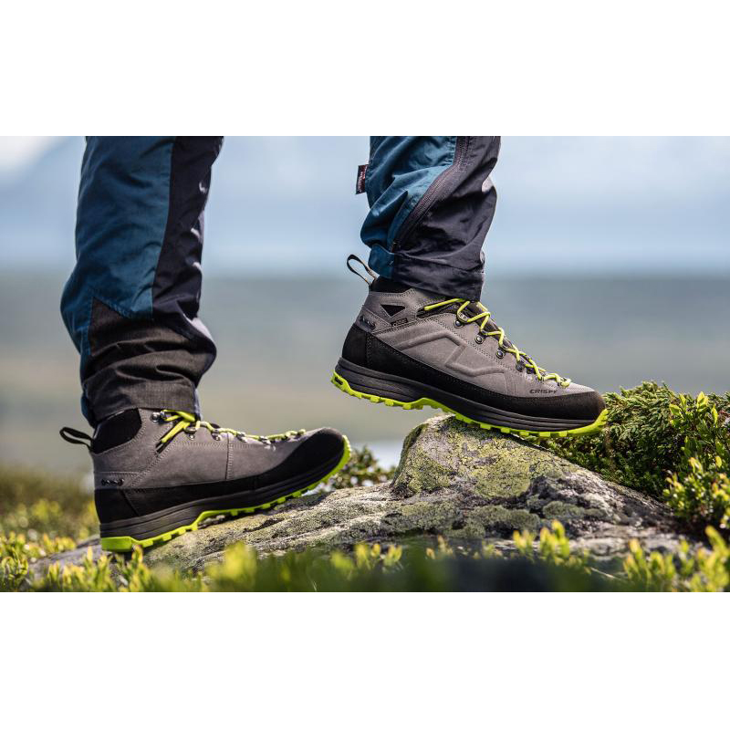 Botte De Chasse Crispi CROSSOVER LIGHT PRO MID GTX Grise Vert | 238671-TFE