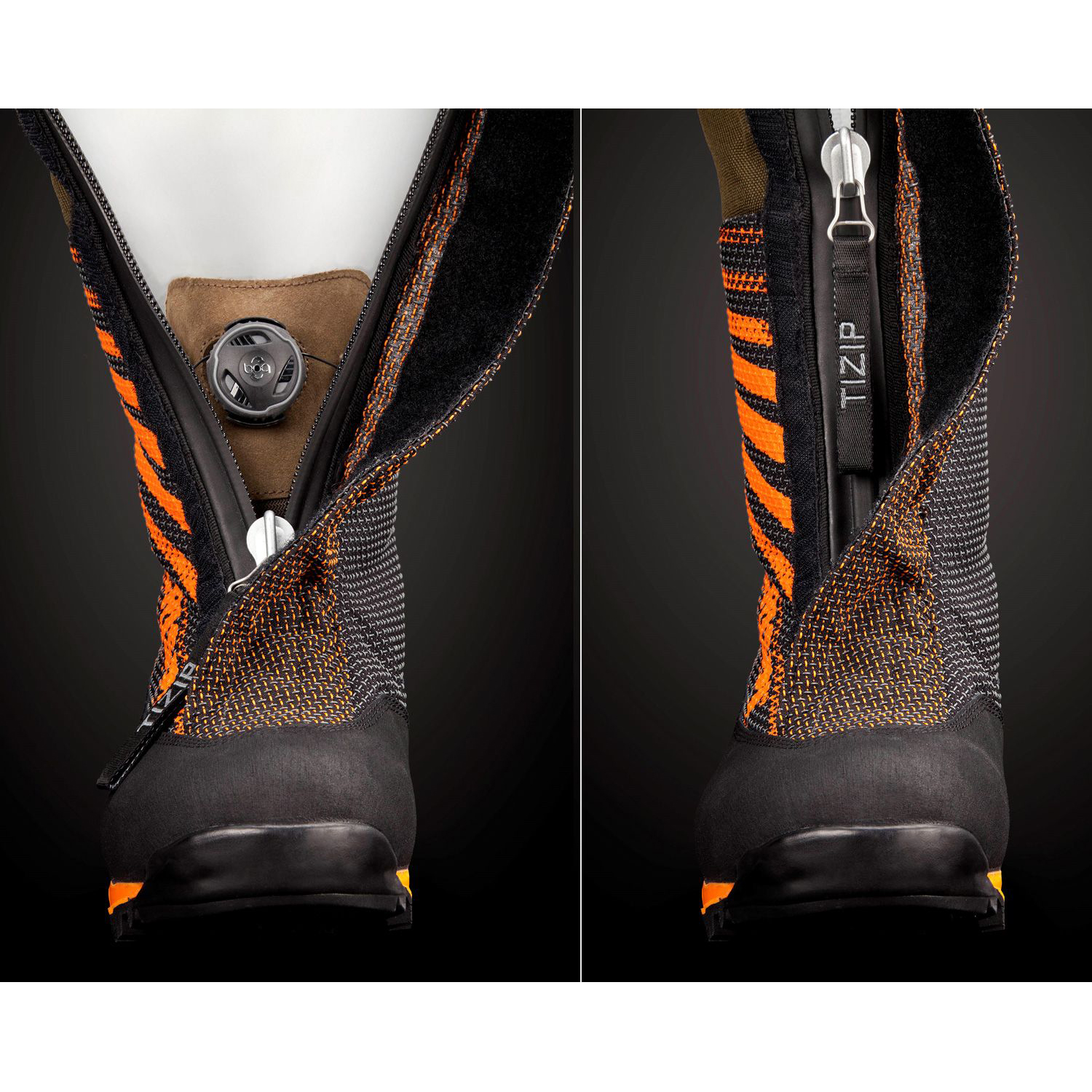 Botte De Chasse Crispi Highland Pro GTX Noir Orange | 179628-YEU