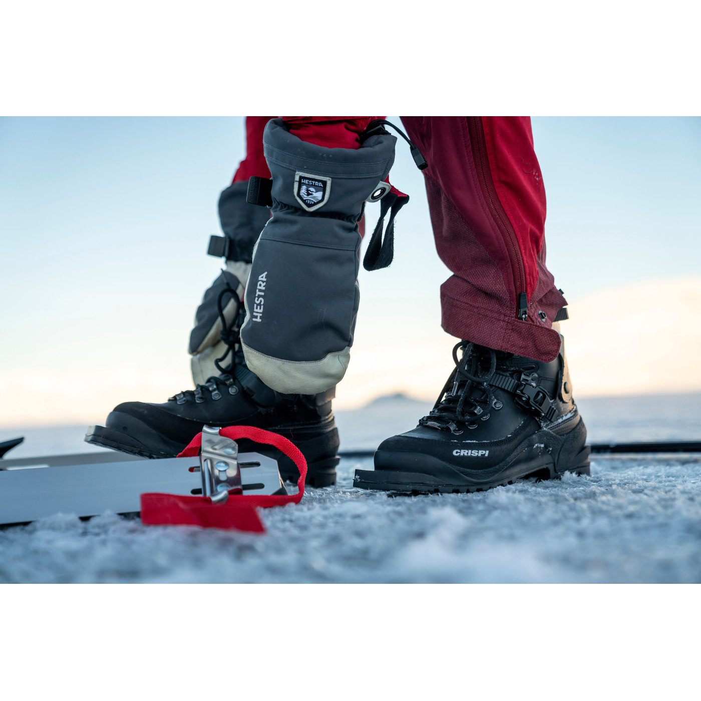 Botte De Chasse Crispi Titan Noir Orange | 605873-OHD