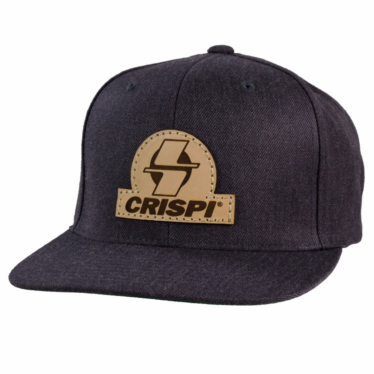 Chapeaux Crispi Cuir Patch Classiche Bleu Marine | 014932-AWD