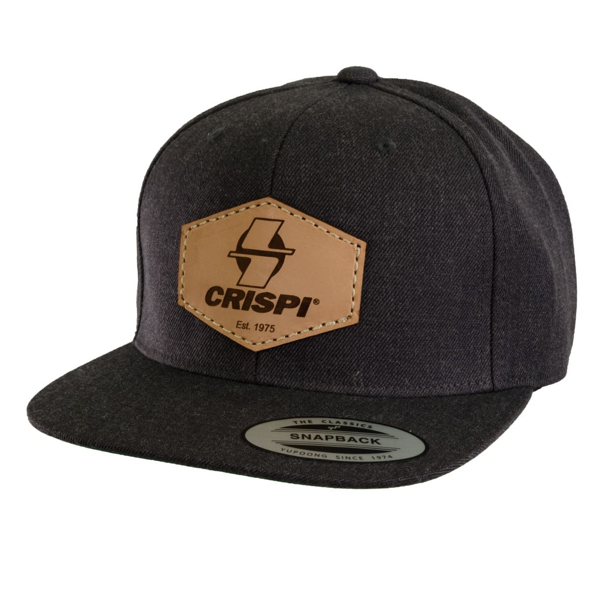 Chapeaux Crispi Cuir Patch Classiche Grise Foncé | 793418-DIW
