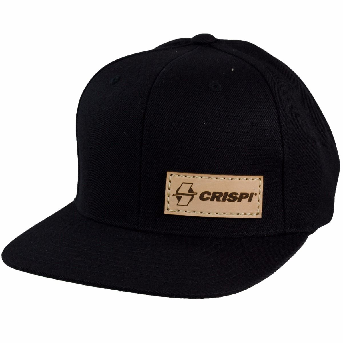 Chapeaux Crispi Cuir Patch Classiche Noir | 061345-HBN