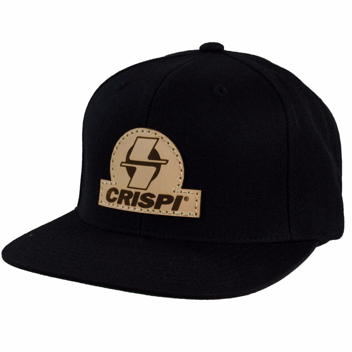 Chapeaux Crispi Cuir Patch Classiche Noir | 756413-ATN