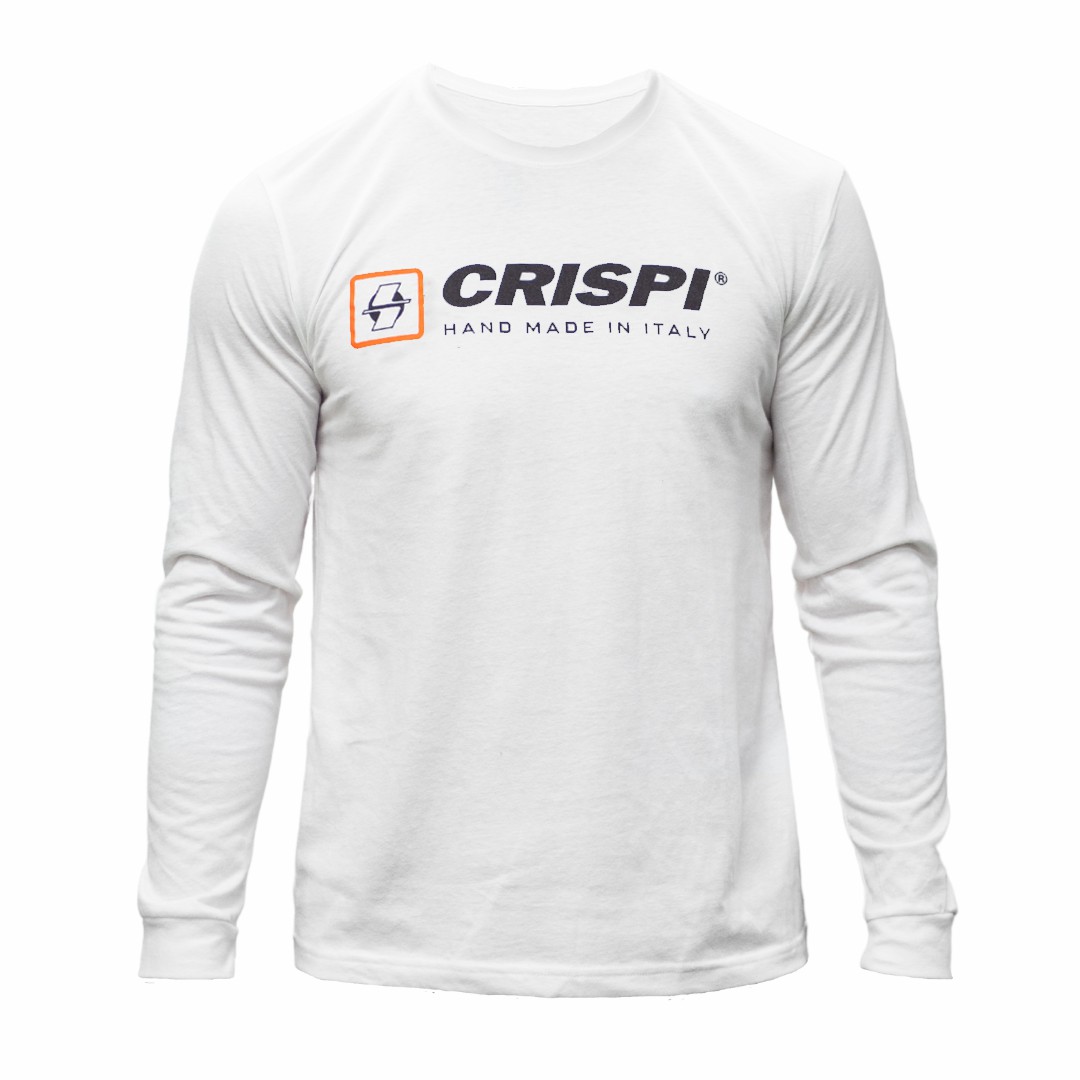 T-Shirts Crispi Shop Long Sleeve Blanche | 695234-GWX