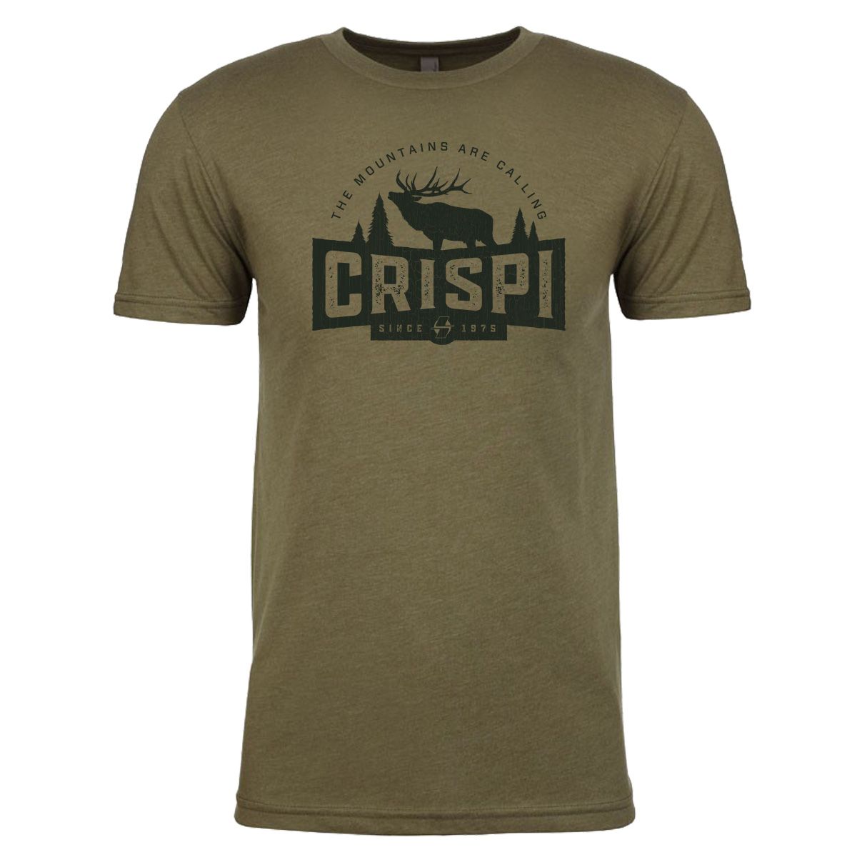 T-Shirts Crispi The Elk Vert Olive Clair | 569203-SXC